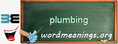 WordMeaning blackboard for plumbing